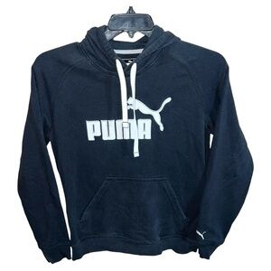 Puma Sweatshirt Hoodie Women’s Size M Black White Long Sleeve